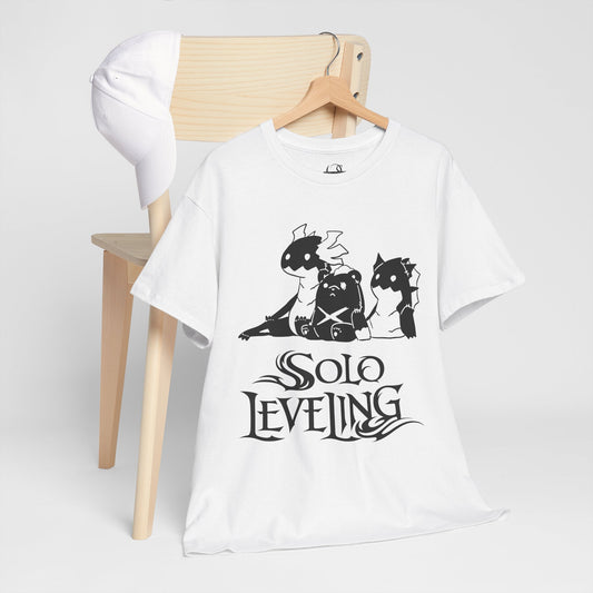 OMNI™ Solo Leveling Chibi Beast Trio Unisex Heavy Cotton T-Shirt