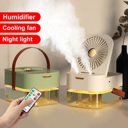 OMNI™ Portable Humidifier Spray Fan Air Cooler With Night Light