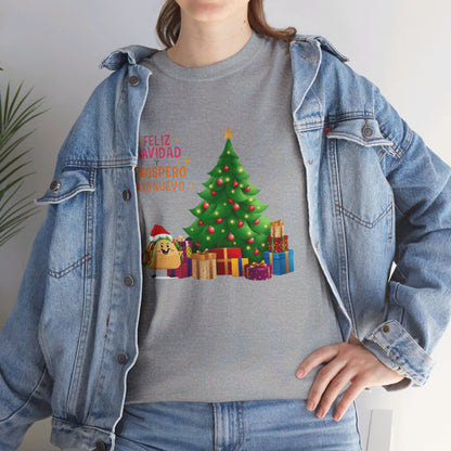 OMNI™ Taco Santa Christmas Holiday Themed Unisex Heavy Cotton T-Shirt