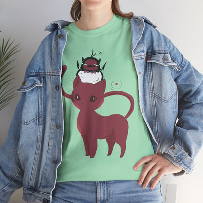 OMNI™ Nero and Rouge Duo Unisex Heavy Cotton T-Shirt