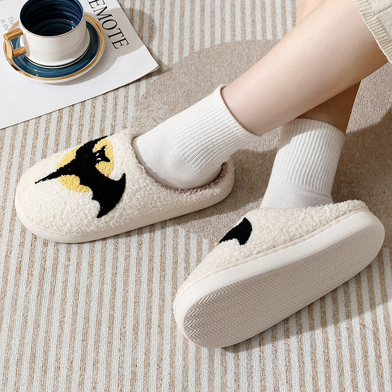 OMNI™ Halloween Bat Cartoon Cotton Bed Slippers