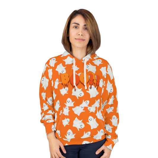 OMNI™ Halloween Little Ghost Graphic Unisex Pullover Hoodie