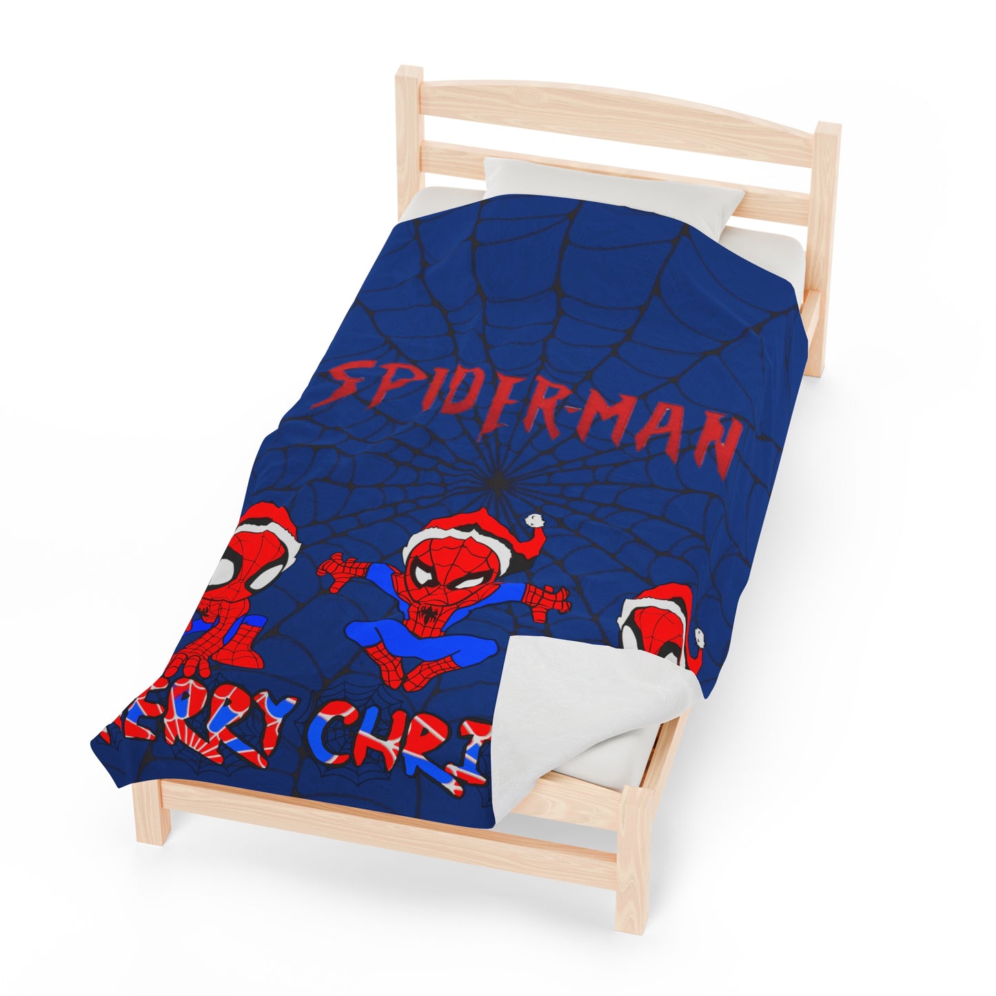 OMNI™ Spider-man Christmas Themed Velveteen Plush Blanket