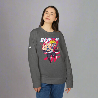 OMNI™ Boruto Byakugan Adidas Unisex Fleece Crewneck Sweatshirt