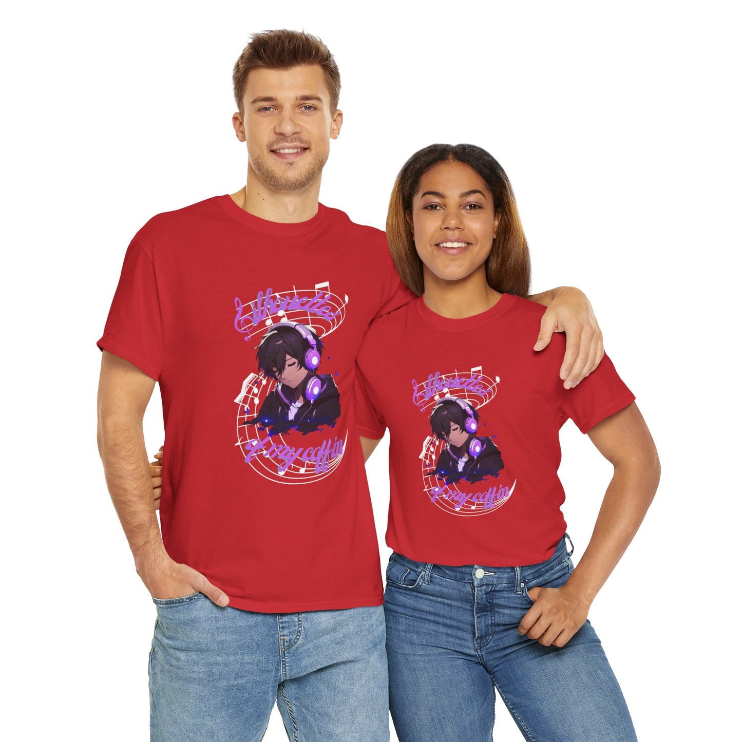Silhouettes Of My Coffin Unisex Heavy Cotton T-Shirt