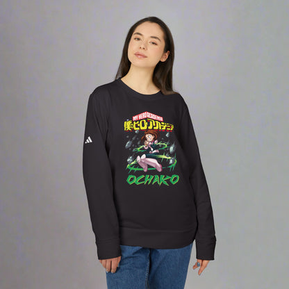 OMNI™ My Hero Academia Ochako Uraraka Adidas Unisex Fleece Crewneck Sweatshirt