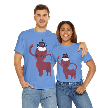 OMNI™ Nero and Rouge Duo Unisex Heavy Cotton T-Shirt