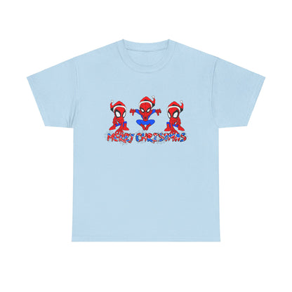 OMNI™ Spider-man Christmas Themed Unisex Heavy Cotton T-Shirt