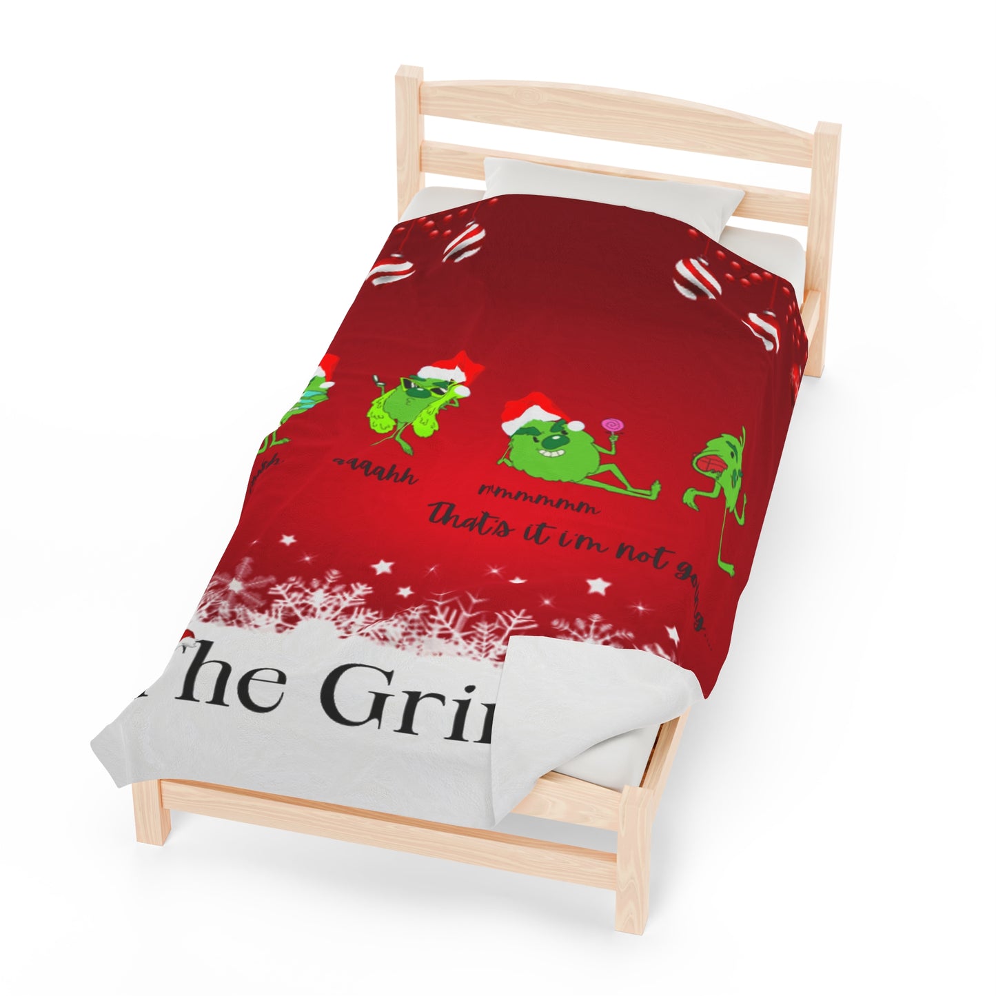 OMNI™ The Grinch "That's It I'm Not Going" Velveteen Plush Blanket