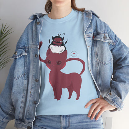 OMNI™ Nero and Rouge Duo Unisex Heavy Cotton T-Shirt