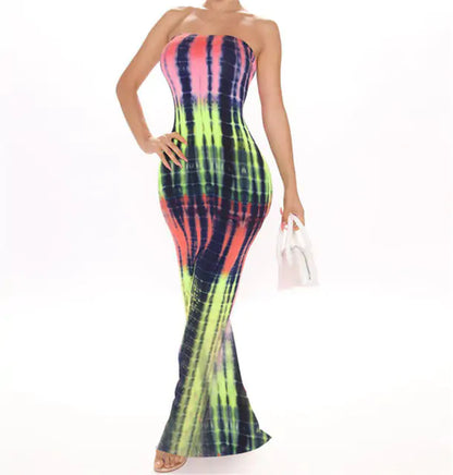 OMNI™ Long Strapless Summer Dress