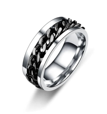 OMNI™ Titanium Stainless Steel Men's Rotating Ring