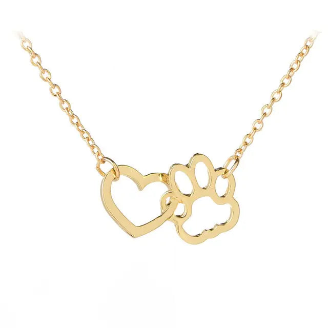 OMNI™ Paw Print Heart Necklace