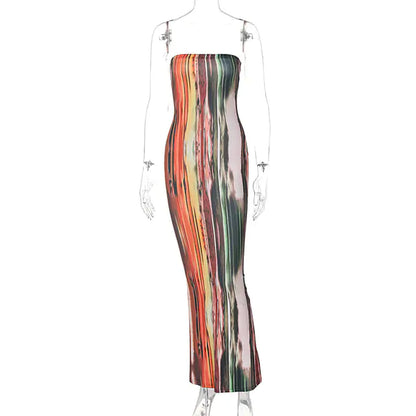 OMNI™ Long Strapless Summer Dress