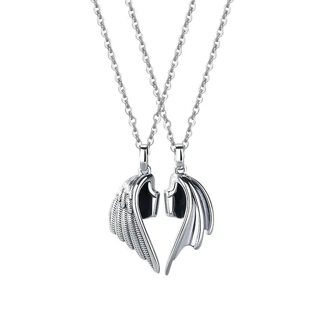 OMNI™ Dragon Wing Heart Couples Necklace