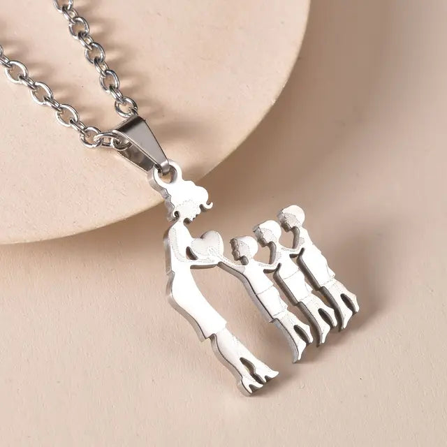 OMNI™ Family Silver Pendant Necklace