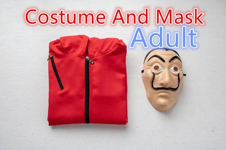 OMNI™ Money Heist Unisex Halloween Costume & Face Mask