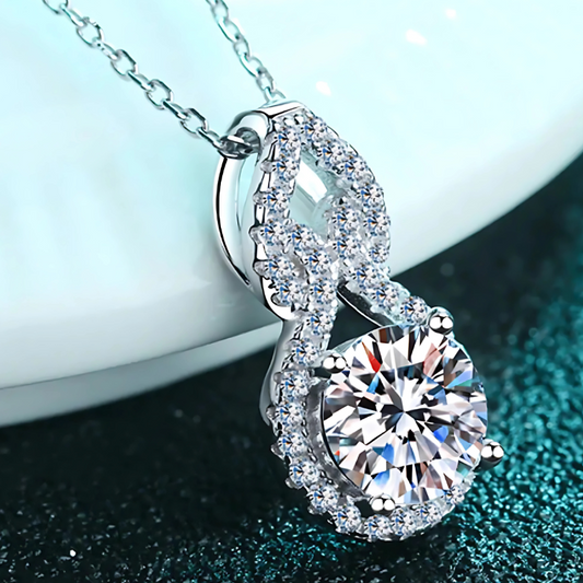 OMNI™ 1 Carat White Moissanite 925 Sterling Silver  Necklace