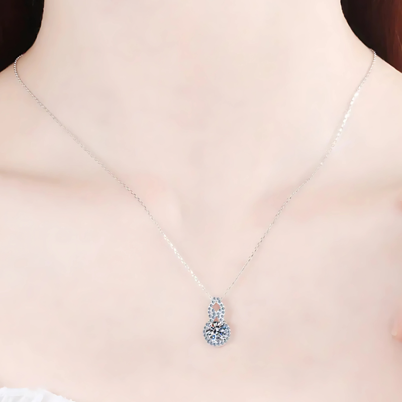 OMNI™ 1 Carat White Moissanite 925 Sterling Silver  Necklace