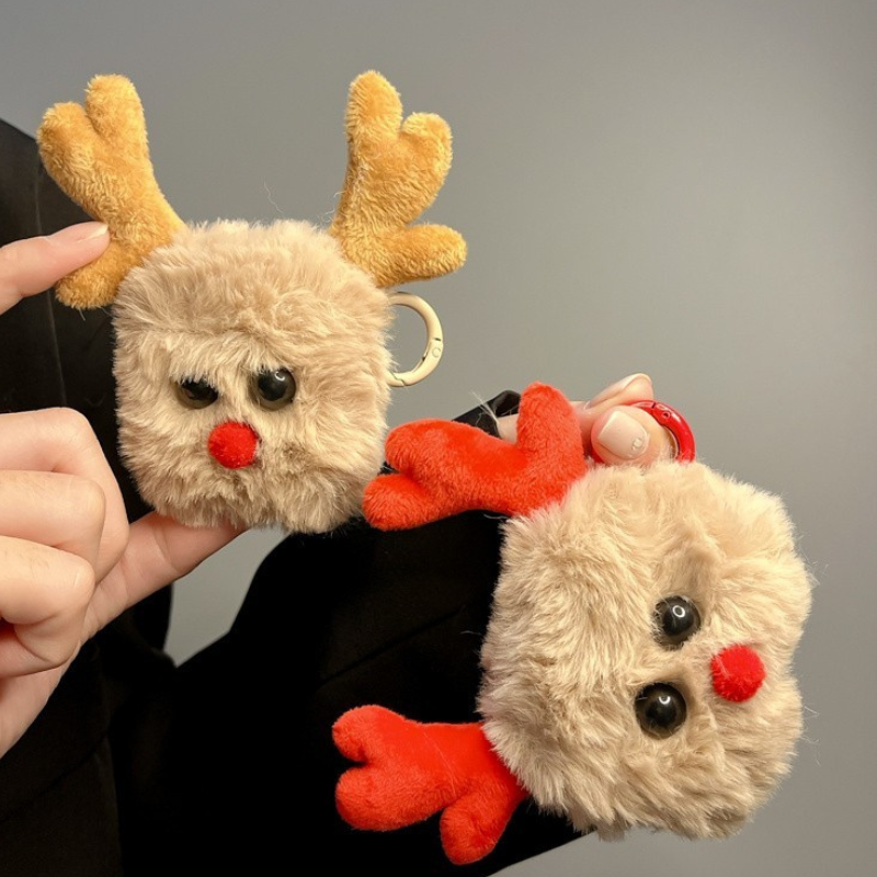 OMNI™ Christmas Plush Reindeer Airpods Case