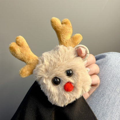 OMNI™ Christmas Plush Reindeer Airpods Case