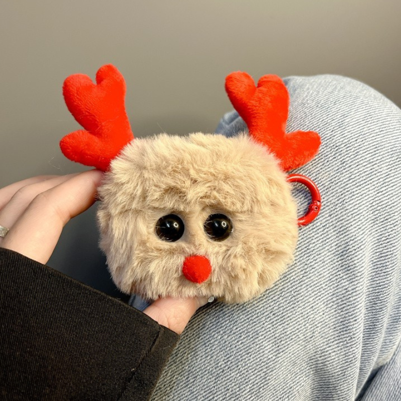 OMNI™ Christmas Plush Reindeer Airpods Case