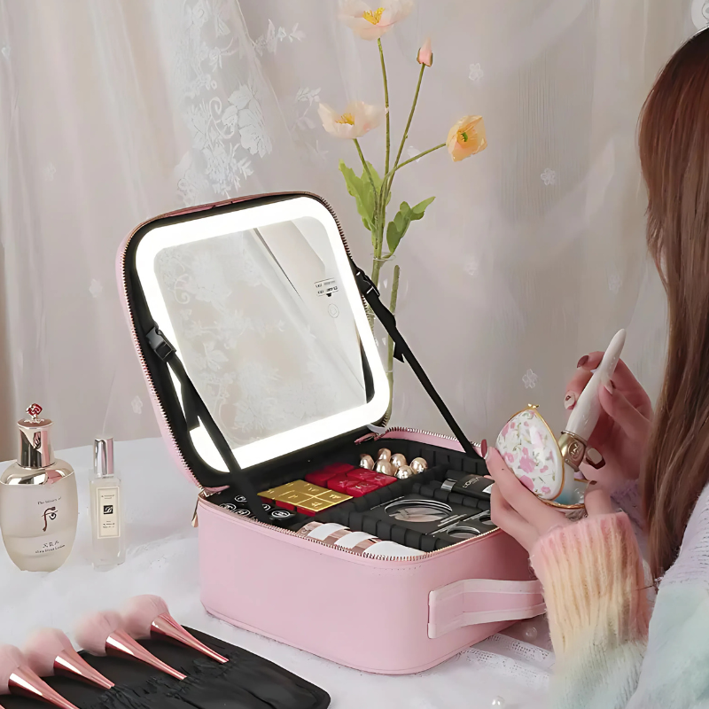 OMNI™ Smart LED Cosmetic Case with Mirror