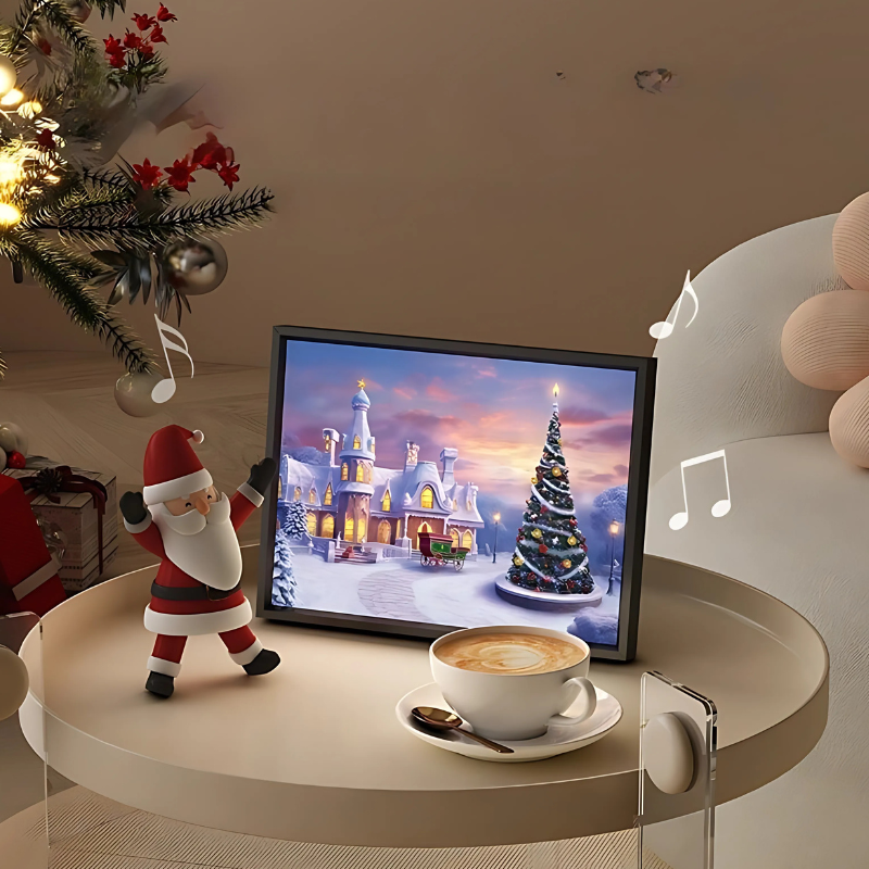 OMNI™ 2 in 1 USB Rechargeable Christmas Themed Bluetooth Speaker and Night Light Portrait