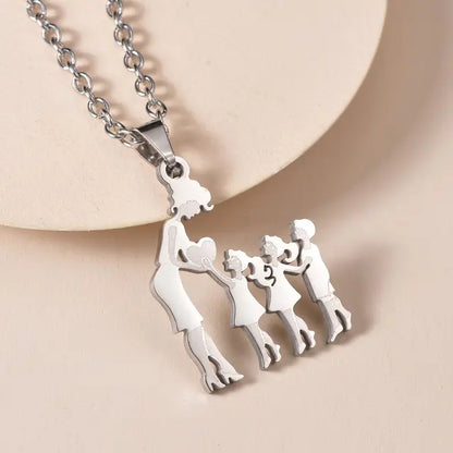 OMNI™ Family Silver Pendant Necklace