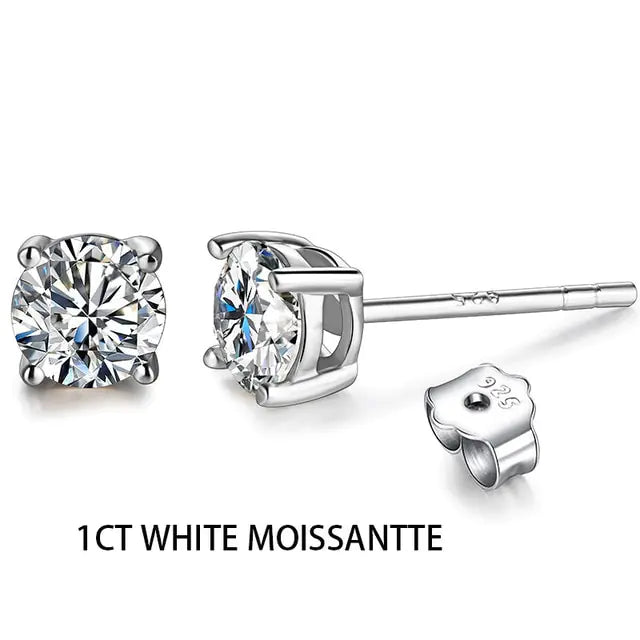 OMNI™ 2CT Moissanite 925 Silver Stud Earring