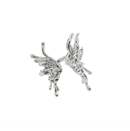 OMNI™ 925 Silver Sweet Cool Metal Butterfly Ring