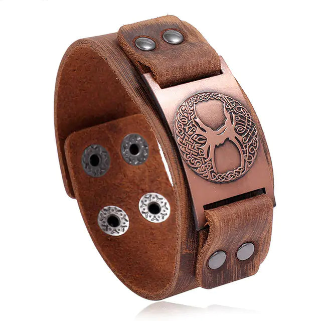 OMNI™ Nordic Style Leather Bracelet