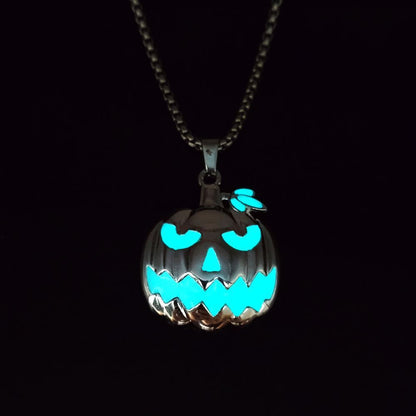 OMNI™ Jack O'Lantern Grin Pumpkin Halloween Luminous Necklace