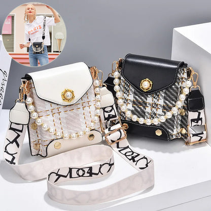 OMNI™ Women's Cross-body  Pearl Chain Handbag