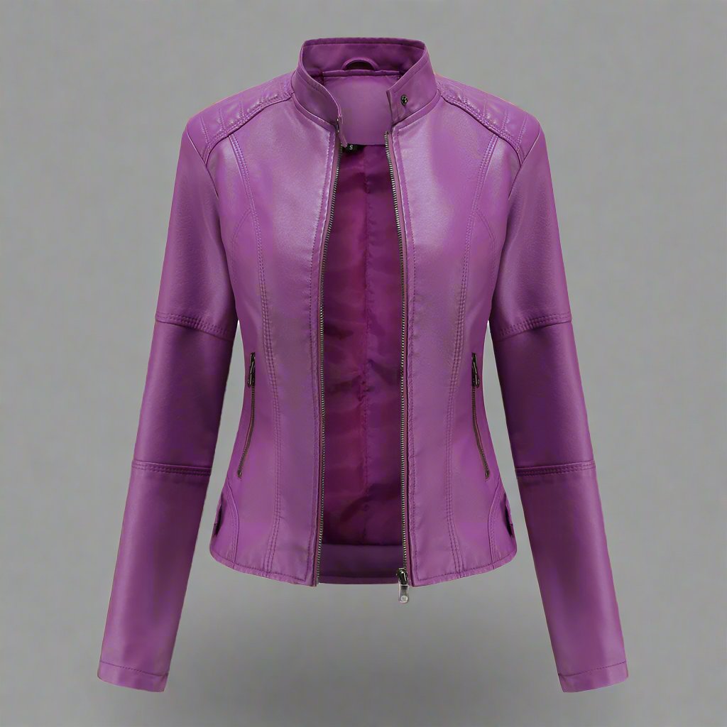 OMNI™ Women's Full-Zipped Leather Jacket