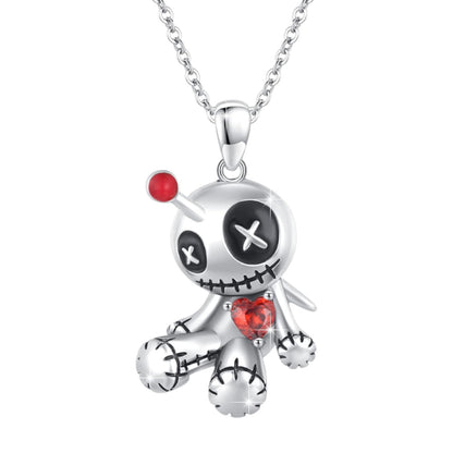 OMNI™ Red Heart Cartoon Voodoo Doll Necklace