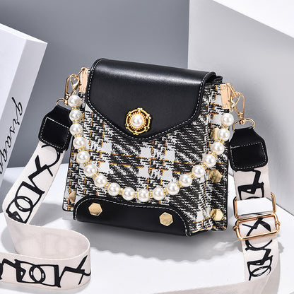 OMNI™ Women's Cross-body  Pearl Chain Handbag