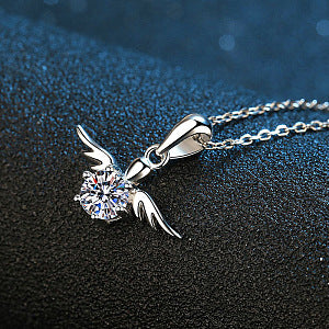 OMNI™ Angel Wings Moissanite Diamond Necklace