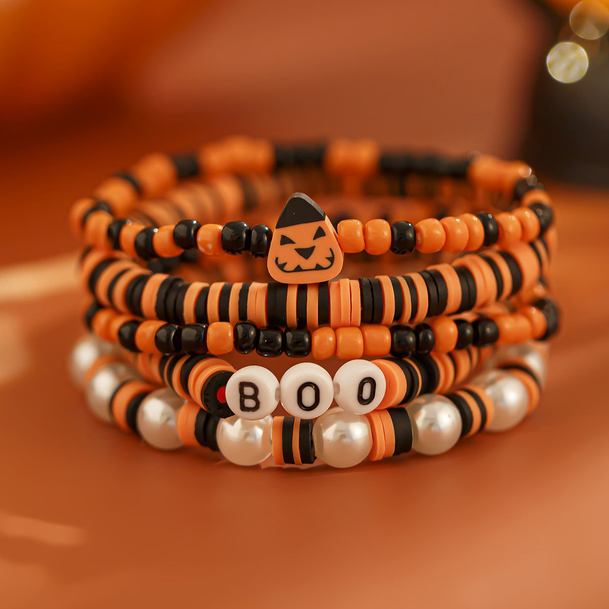 OMNI™ Simple Halloween Themed Crystal Bracelet Set