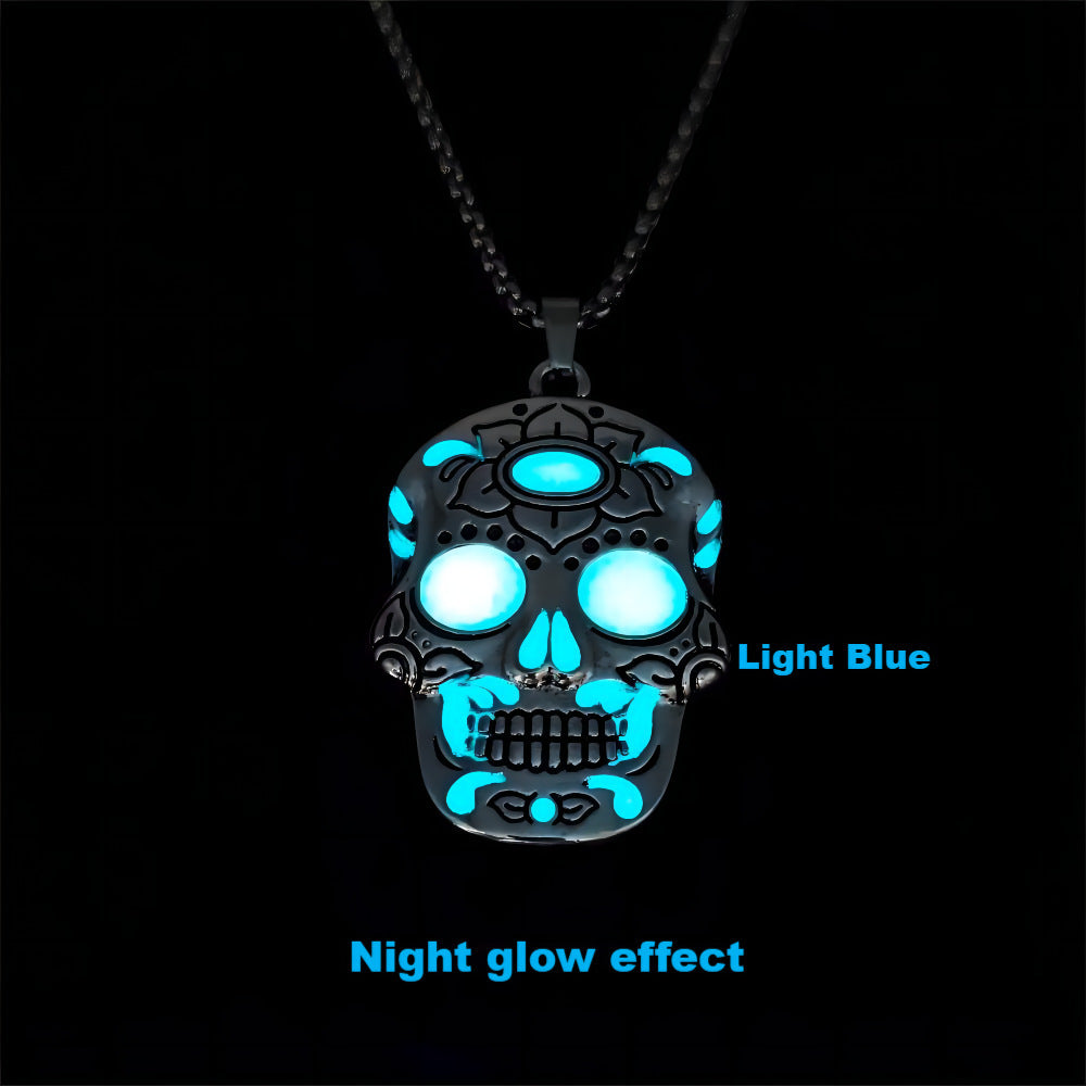 OMNI™ Halloween Luminous Skull Necklace