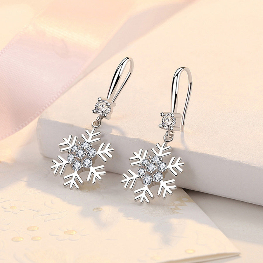 OMNI™ Rhinestone Snowflake Earrings