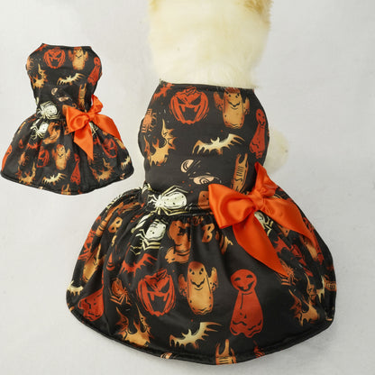 OMNI™ Halloween Pumpkin Print Pet Dress