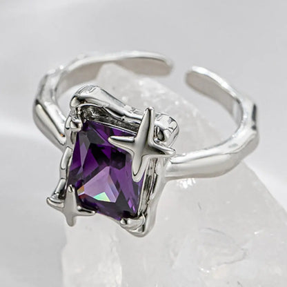 OMNI™ Purple Square Zirconia Ring