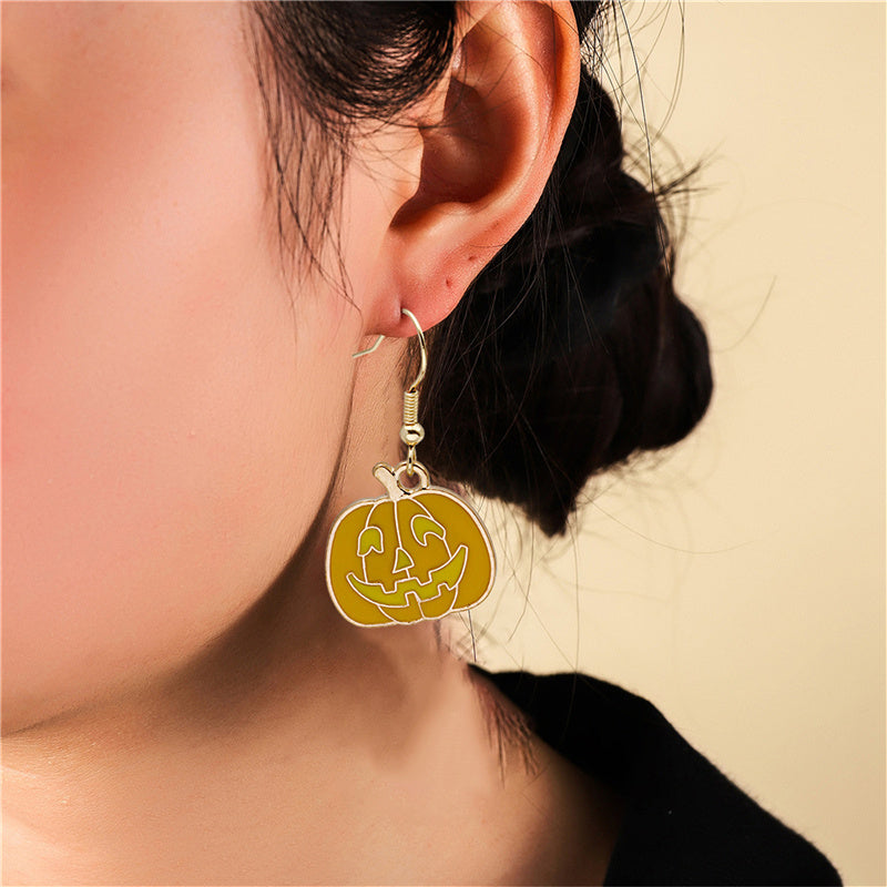 OMNI™ Spooky Pumpkin Halloween Earrings