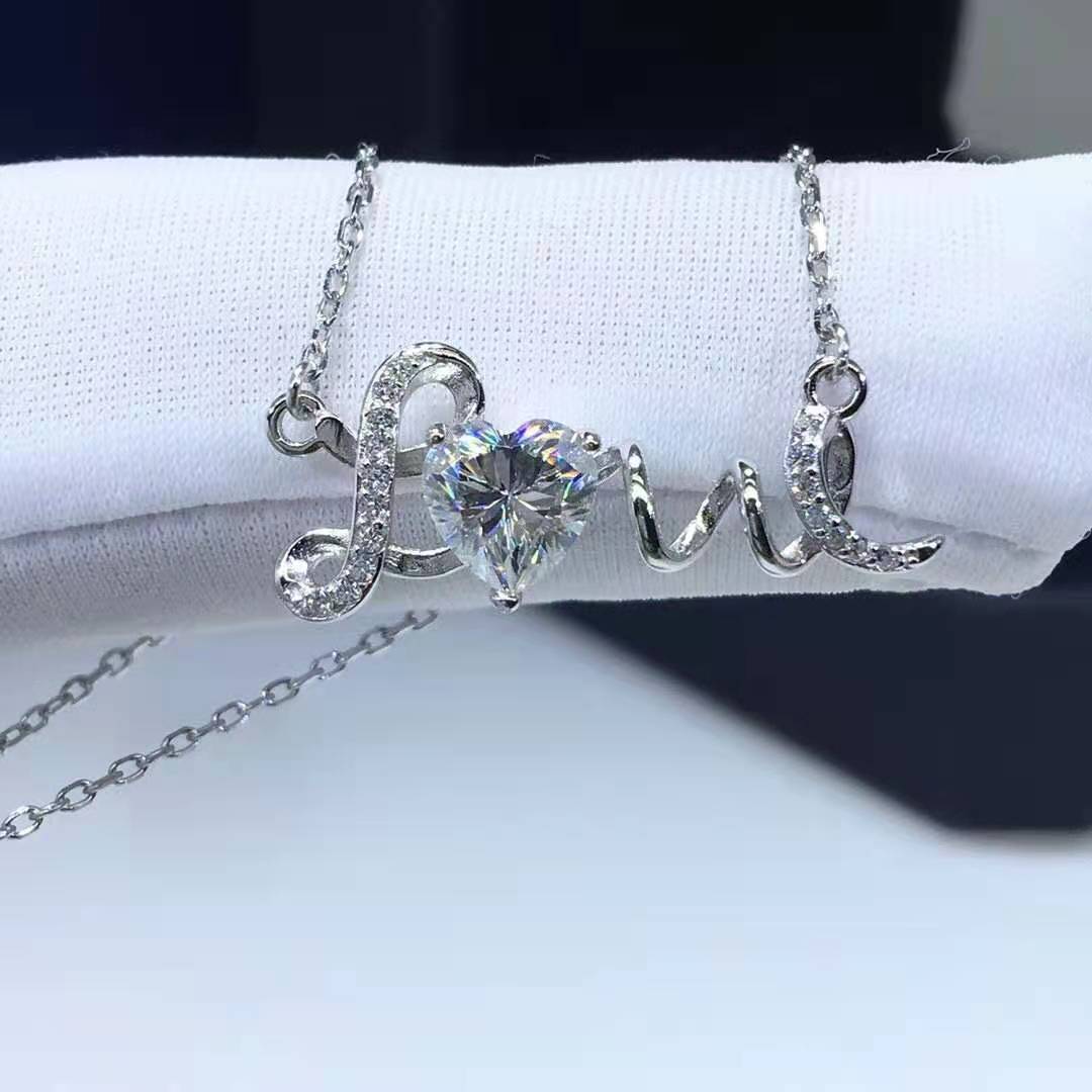 OMNI™ 1 Carat Moissanite Diamond Love Necklace