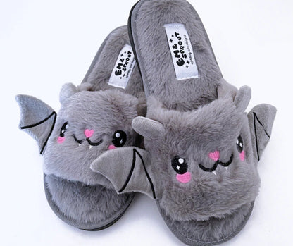 OMNI™ Halloween Plush Bat Slippers