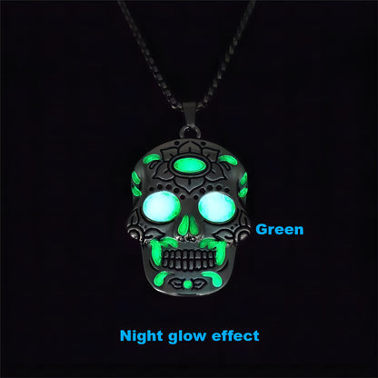 OMNI™ Halloween Luminous Skull Necklace