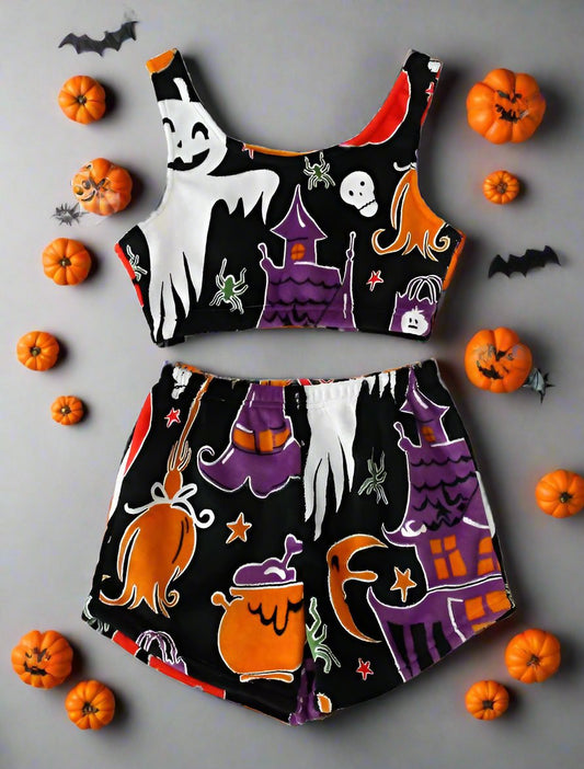 OMNI™ Women's 2 Piece Luminous Halloween Pajamas Set + Free Gift