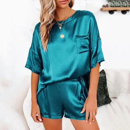 OMNI™ Summer Satin Pajamas Set