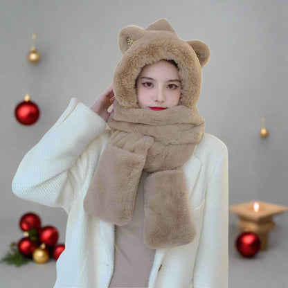 OMNI™ 2 in 1 USB Rechargeable Bear Plush Heating Hat